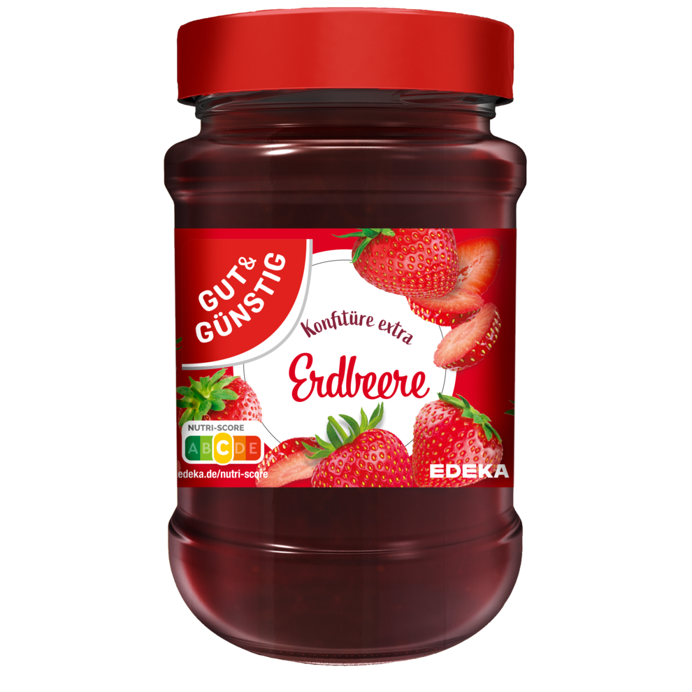 Gut & Gunstig Erdbeer Konfiture Extra - Strawberry Jam